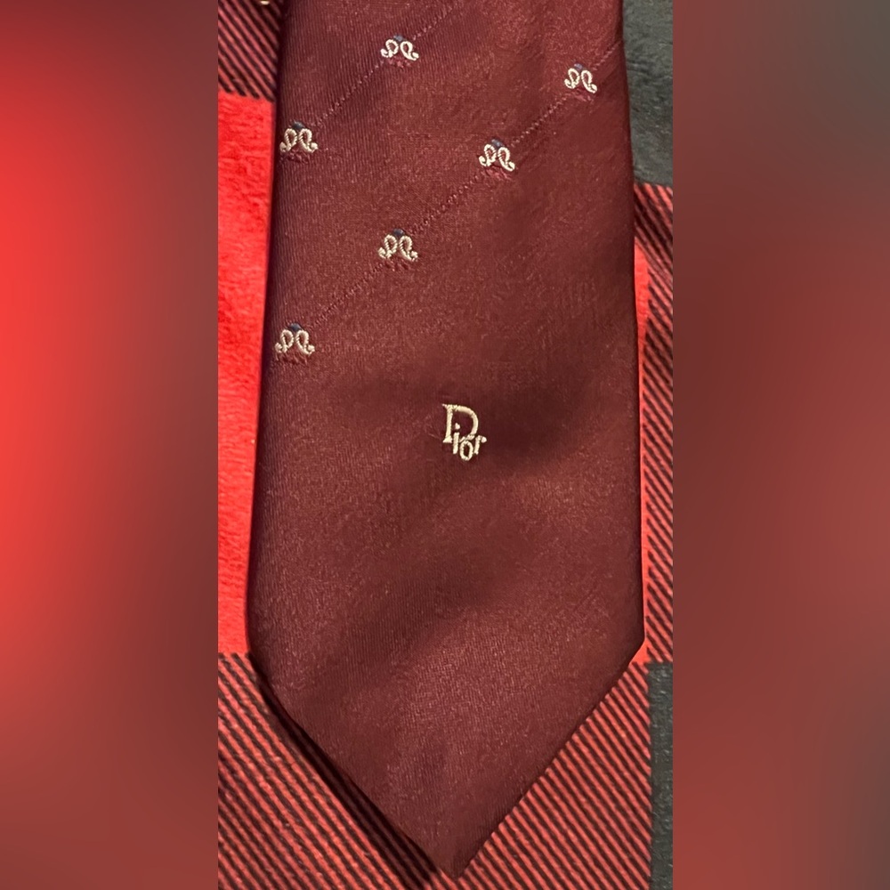 EUC Christian Dior | Men's Print Tie - Vintage